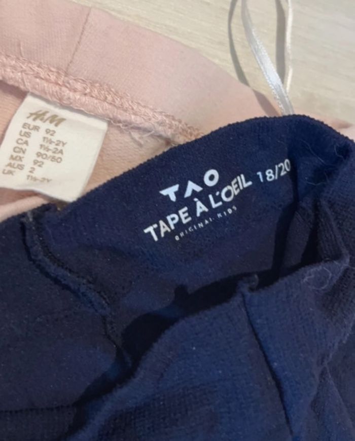 Lot legging (1,5-2ans) et collant (taille 18/20) - photo numéro 2