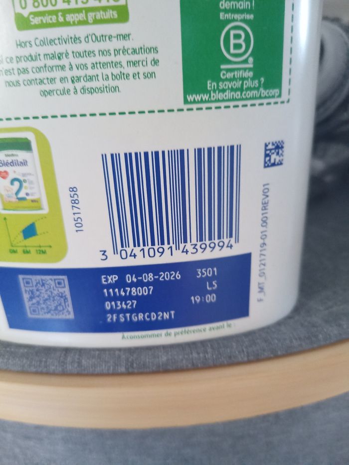 Lait blédilait 1 - photo numéro 3