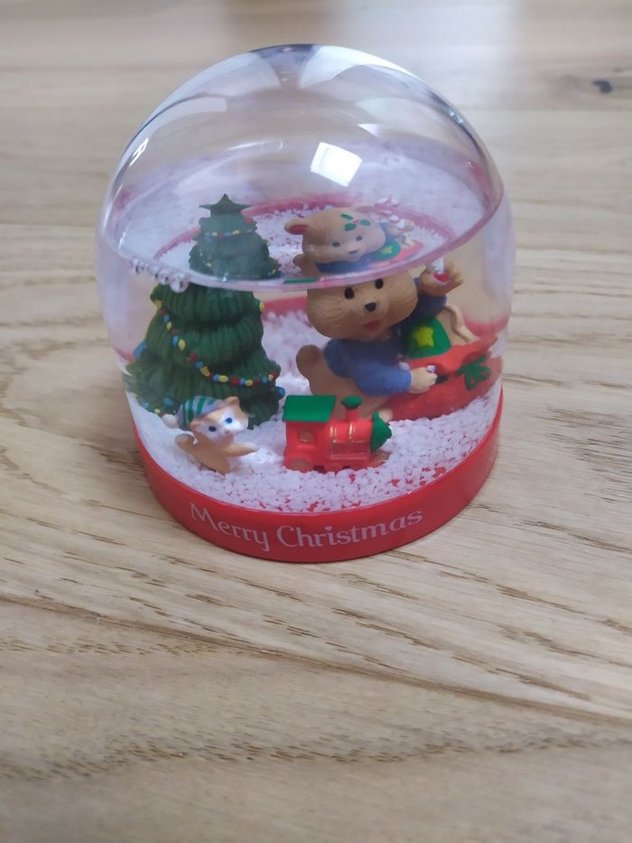 Lot de 3 boules de neige Merry Christmas - photo numéro 2