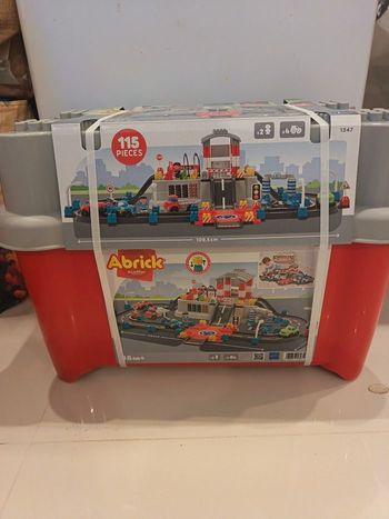 Baril circuit Abrick Ecoiffier Lego Neuf