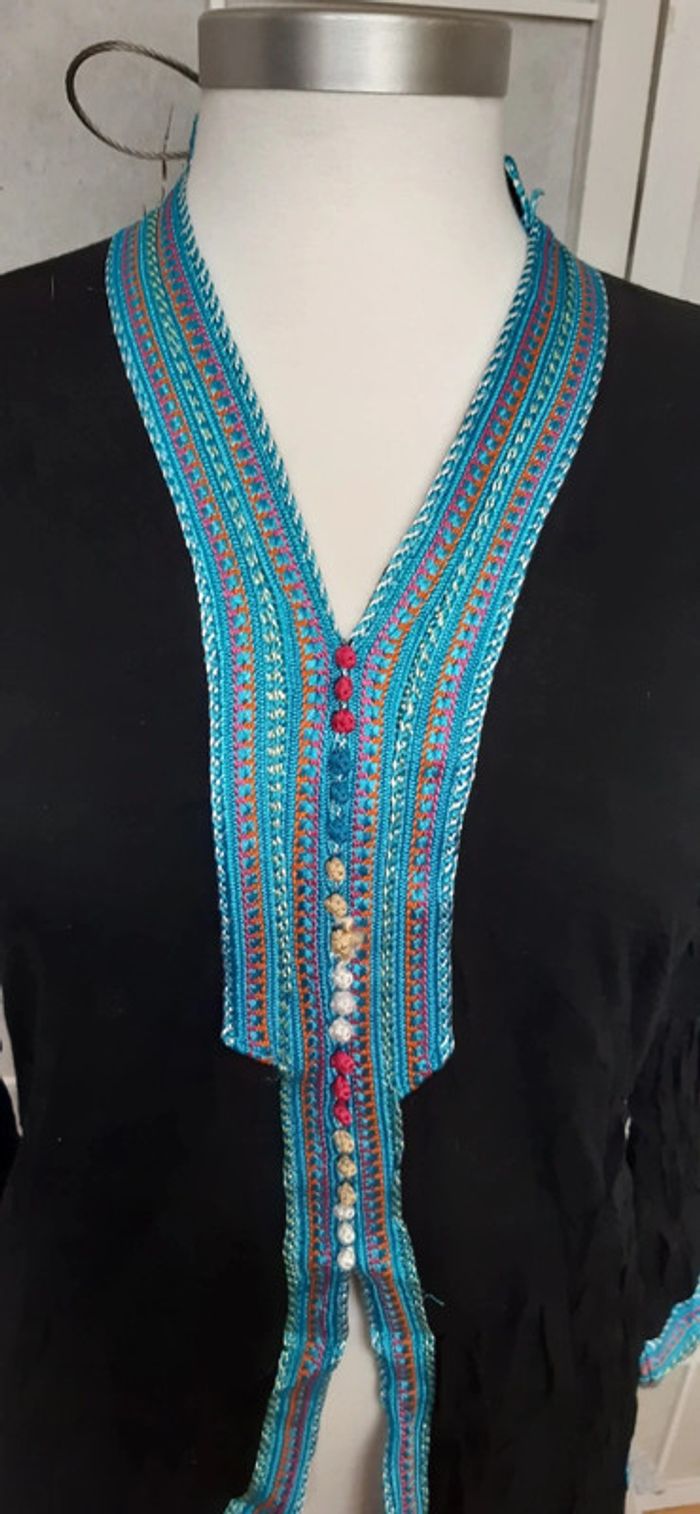 Haut noir bleu - photo numéro 2