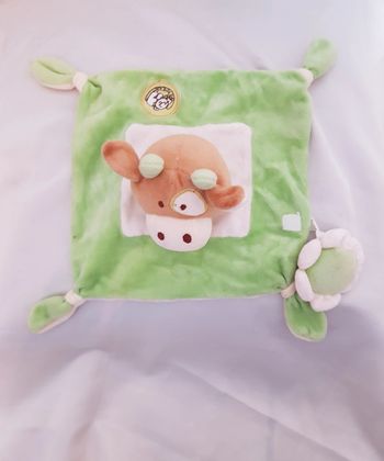 Doudou attache tétine vache