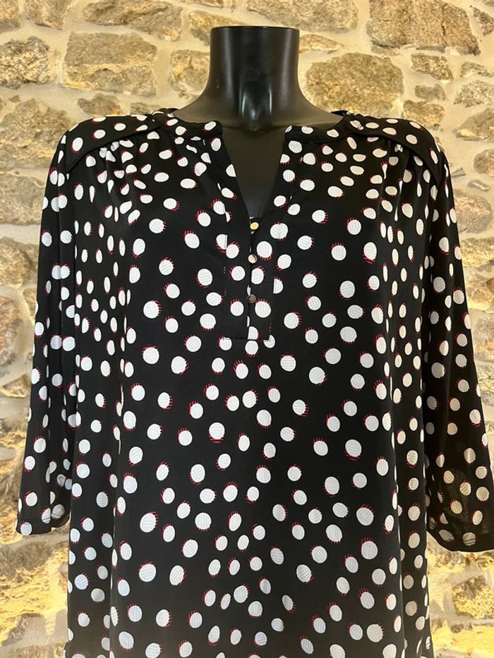 Blouse à pois bréal XL - photo numéro 3