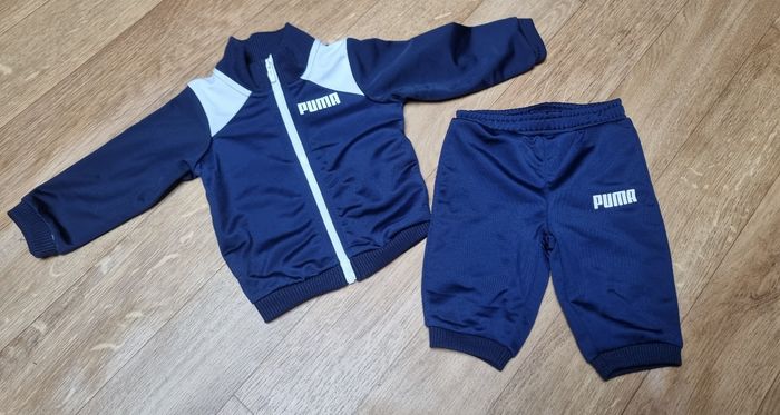 ensemble jogging puma bleu marine bébé garçon 3 mois 62cm - photo numéro 2