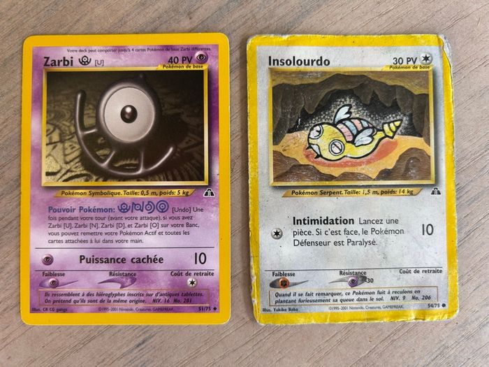 Cartes Pokémon Neo Discovery