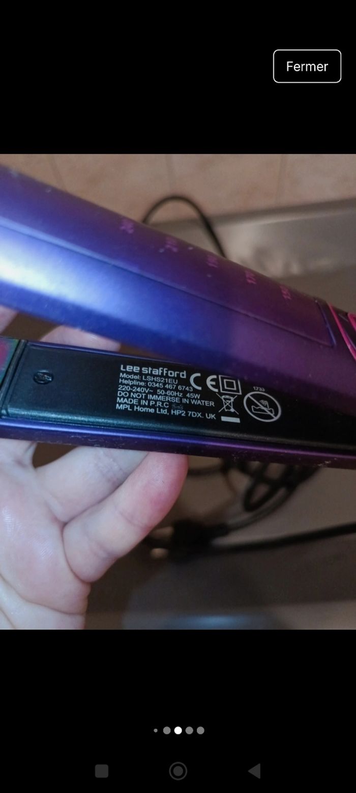 Lisseur cheveux violet Lee stafford - photo numéro 7