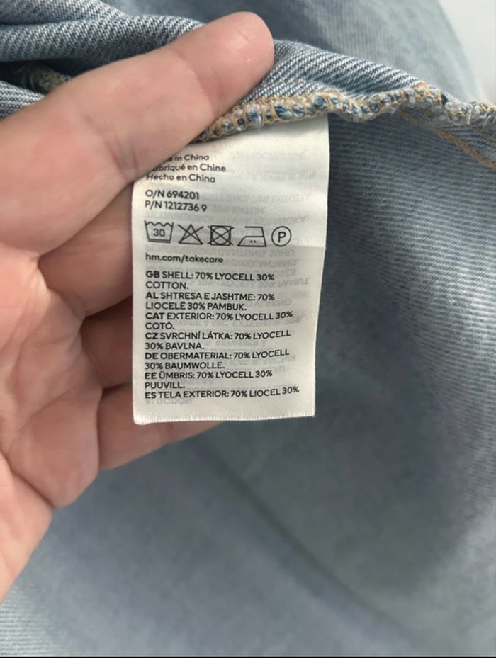 Chemise en jeans bleu H&M taille M - photo numéro 6