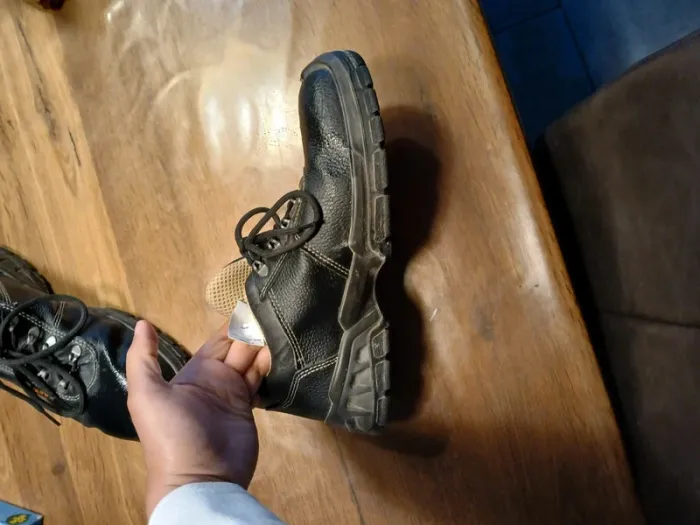Chaussures de sécurité en cuir 43 noir - photo numéro 5