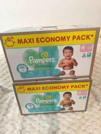 Pampers Harmonie T4 - 2*78 couches