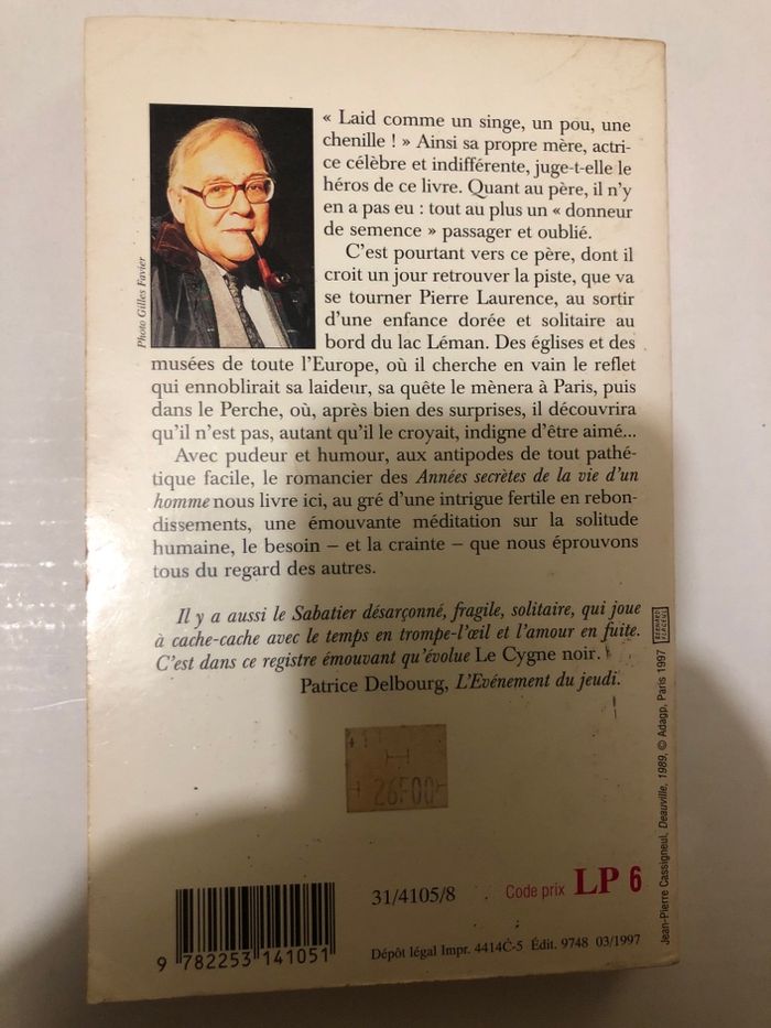 Livre le cygne noir Robert Sabatier - photo numéro 2