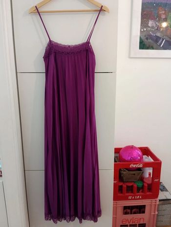 Robe longue pourpre Zara taille M