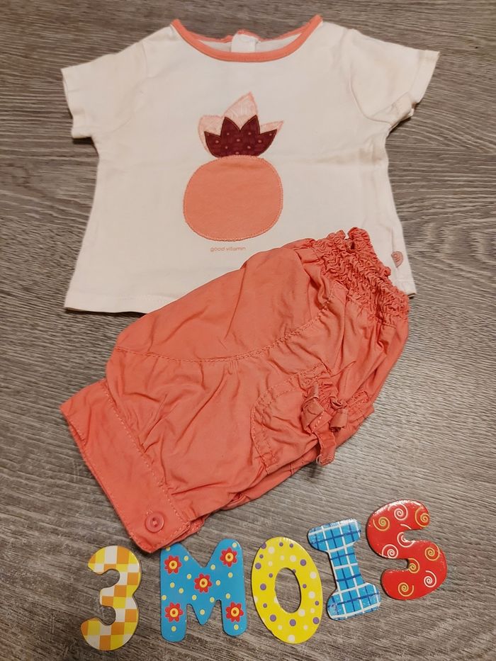 Ensemble fille 3 mois