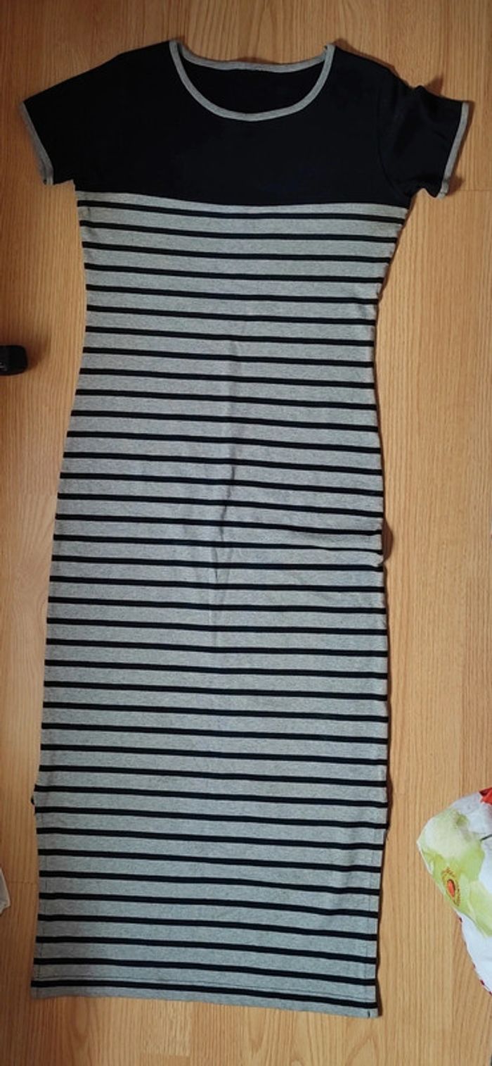Robe longue marine