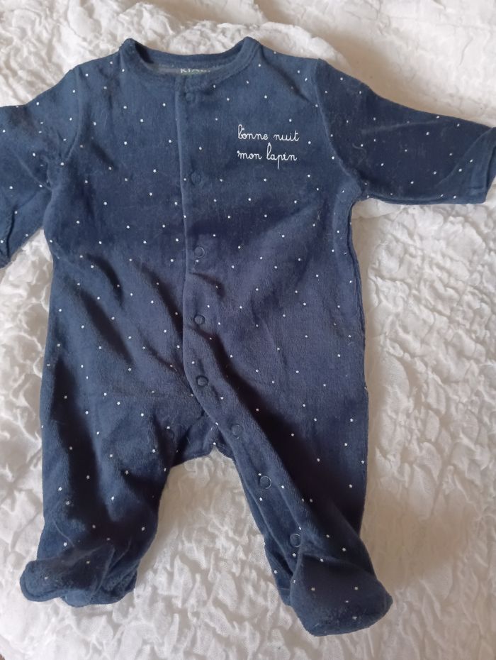 Pyjama bébé velours d'éponge