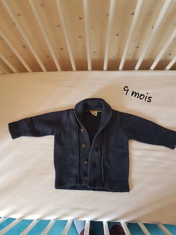 Gilet bleu marine 9 mois Tape à l'oeil