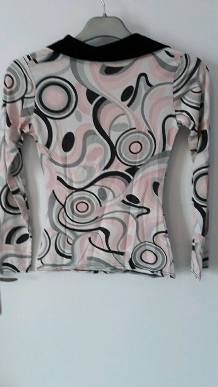 Tee shirt avec col - photo numéro 2