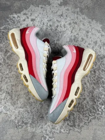 Nike Air Max 95 QS Anatomy Of Air GID - White & Pink & Red