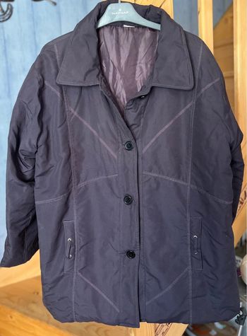 veste matelassée violine