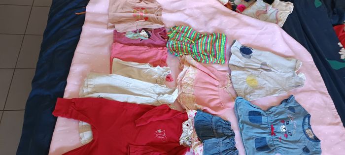 Lot habits fille 6,9,12mois