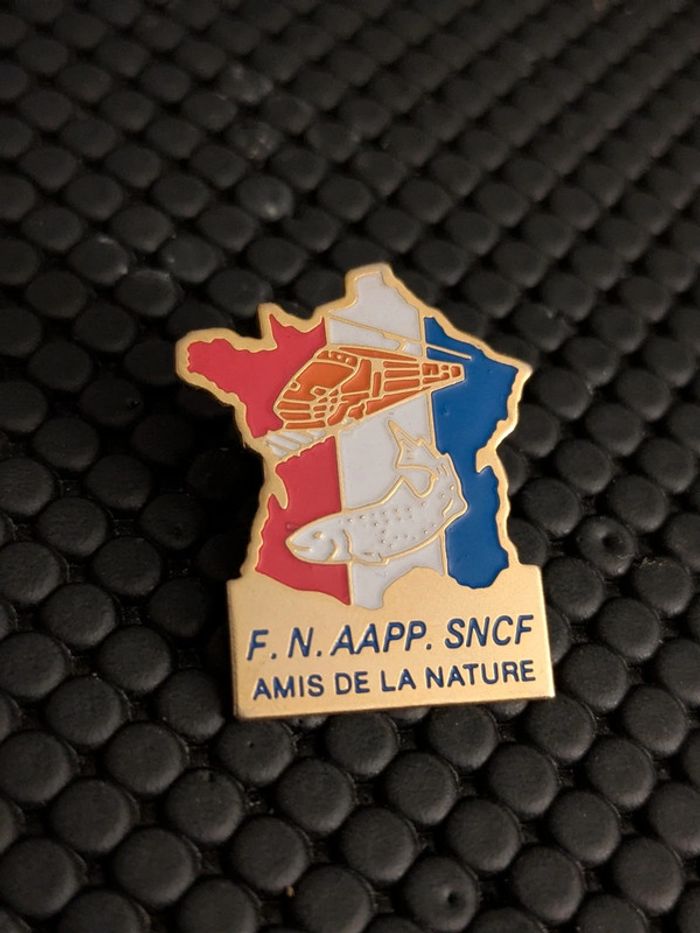 Pin's SNCF pêche poisson Tgv