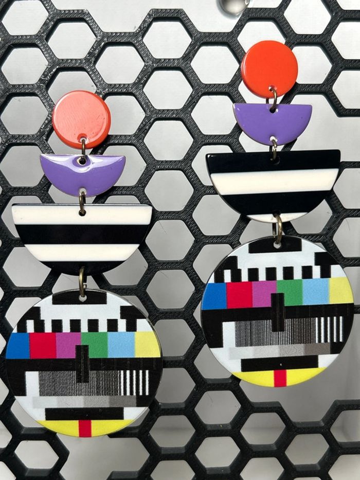 Boucles d’oreilles - La télé en chic