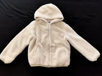 Veste sherpa crème Kiabi 10 ans