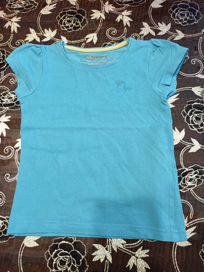 Tee-shirt manches courtes bleu imprimé logo Orchestra