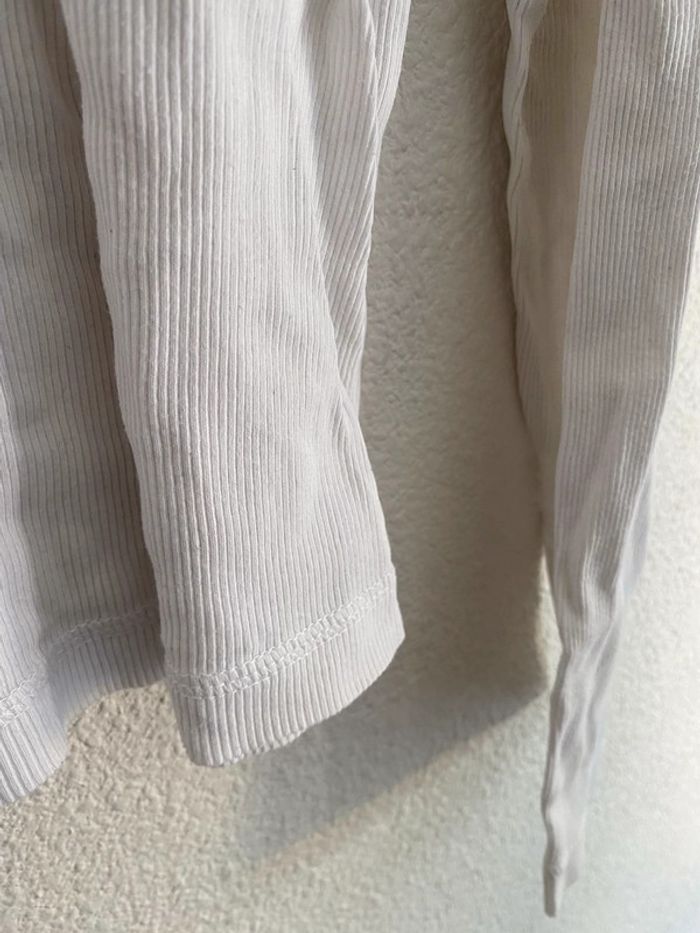 408 - haut blanc côtelé Devred - photo numéro 3