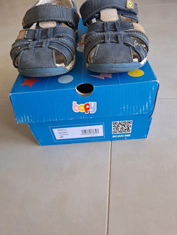 Sandales cuir Bopy 27 - TBE - photo numéro 2