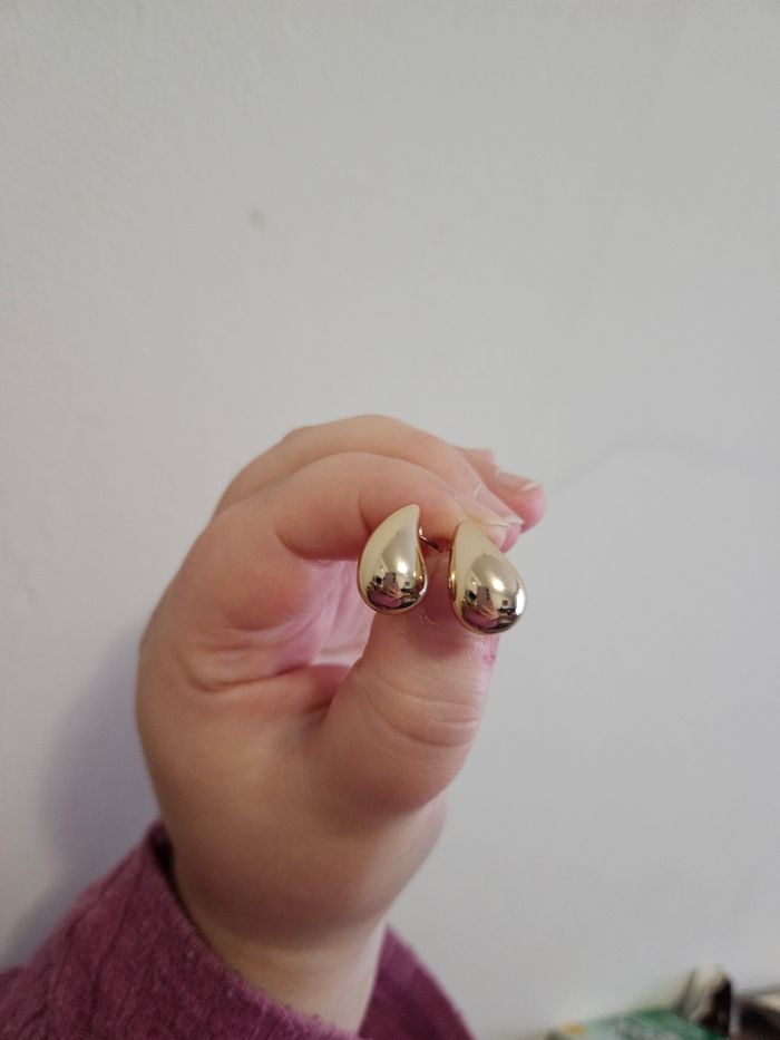 Boucle d'oreille et collier goutte d'eau