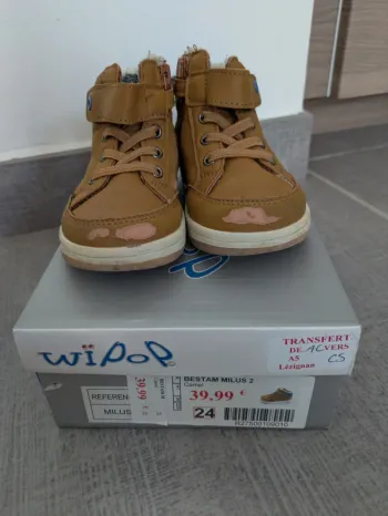 Bottines Wipop Camel taille 24