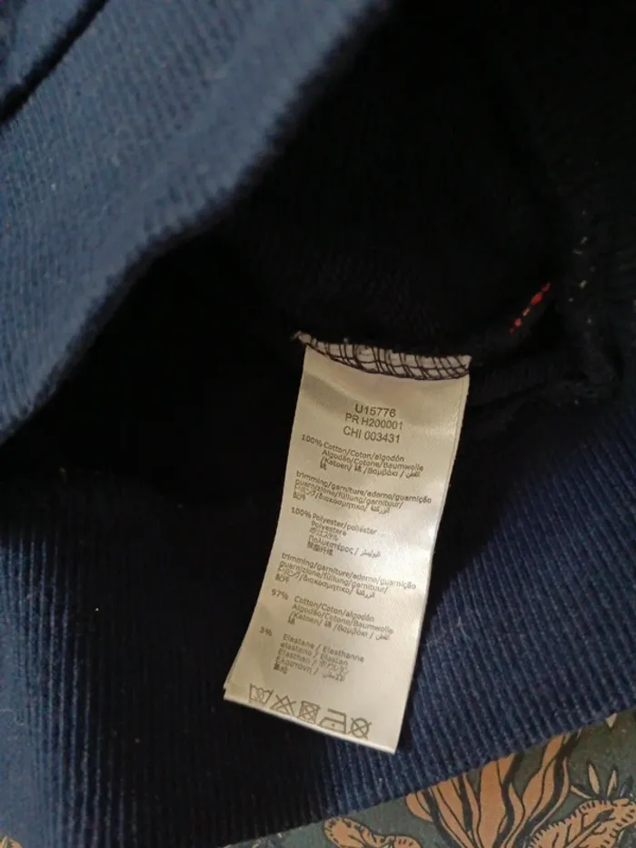Pull à capuche Billy Blush bleu marine 86cm - photo numéro 3