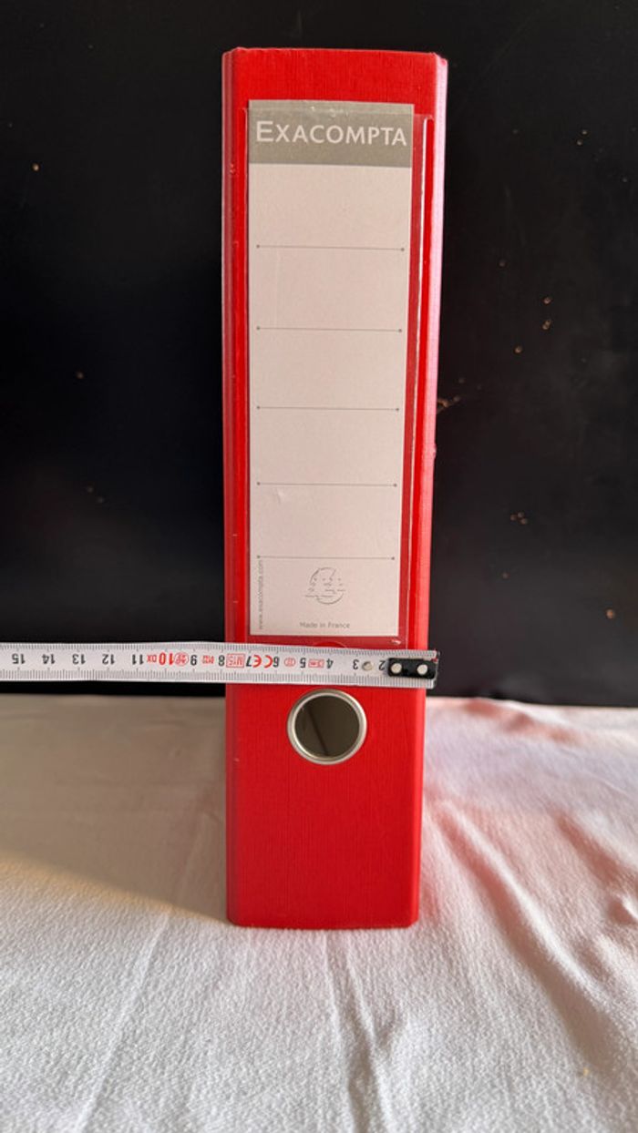 Classeur à levier Exacompta Rouge - photo numéro 8