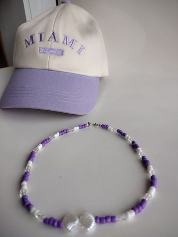 Collier perles coquillages