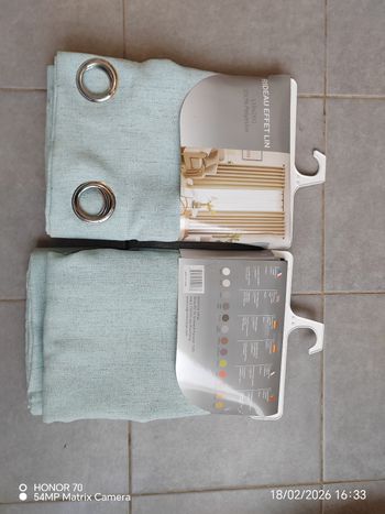 Paire de rideaux 135x260