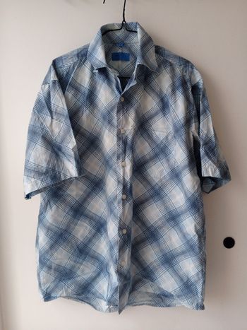 Chemise Homme -  manches courtes - bleu Clair
