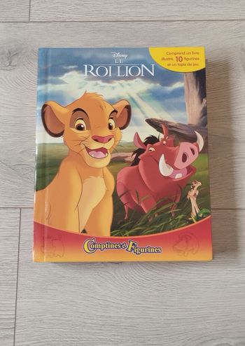 Livre comptines et figurines roi lion Disney 