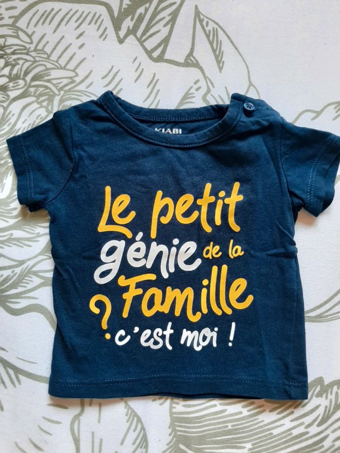 Tee-shirt manche courte 1 mois