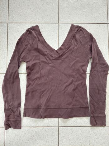 Haut col V devant et derrière