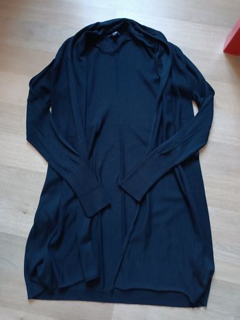 Gilet long manches longues