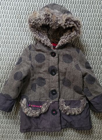 Manteau Catimini fillette 2ans Capuche fourrure