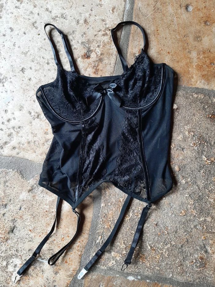 Bustier sexy noir M
