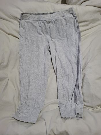 Bas de pyjama pantacourt gris Etam