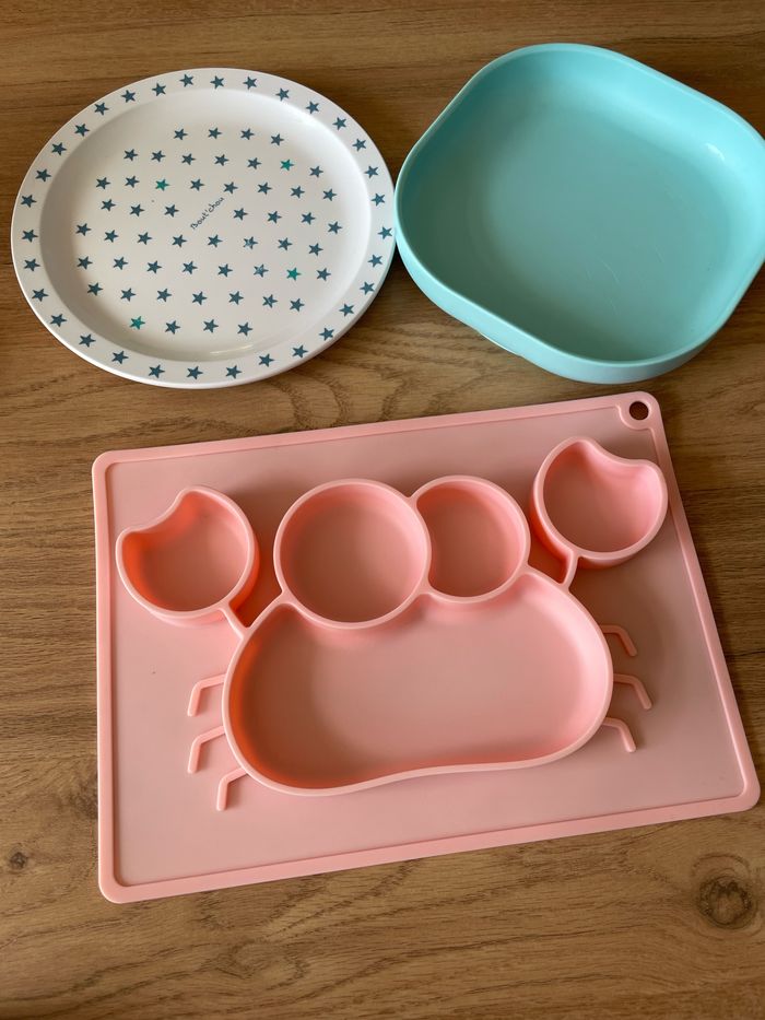 Lot 3 assiettes bébé