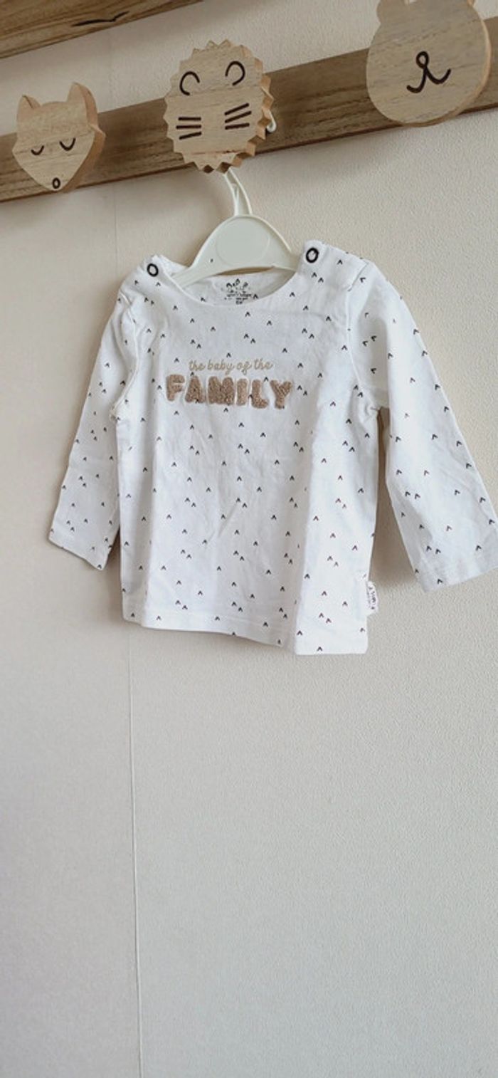 Maillot longues manches kiabi 9 mois