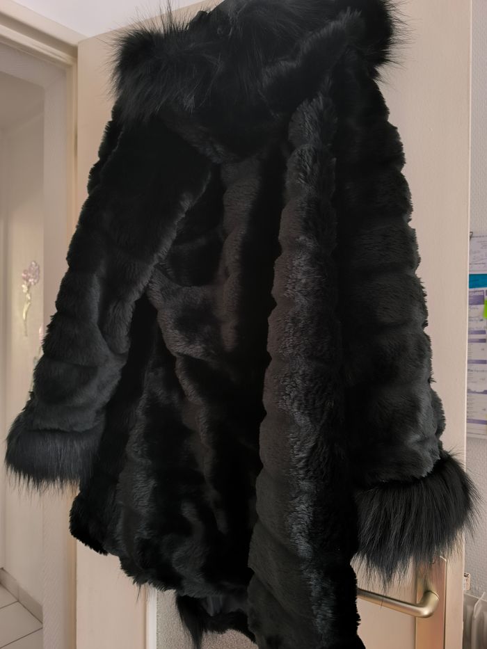 Manteau mi long noir léger
