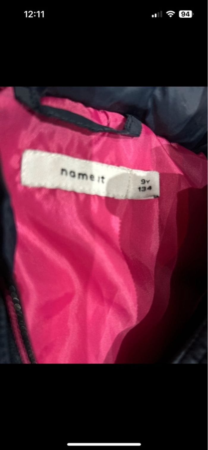 Manteau doudoune bleu marine 9 ans - photo numéro 4