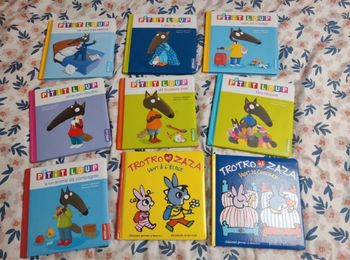 Lot 9 livres p’tit loup et l’âne trotro