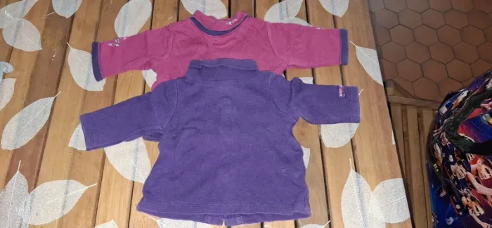 Lot de 2 tee shirt taille 1 mois en très bon état