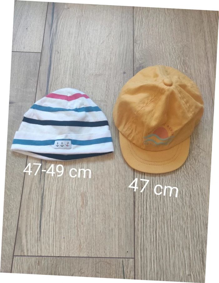 Casquette + bonnet bob été 47-49 cm